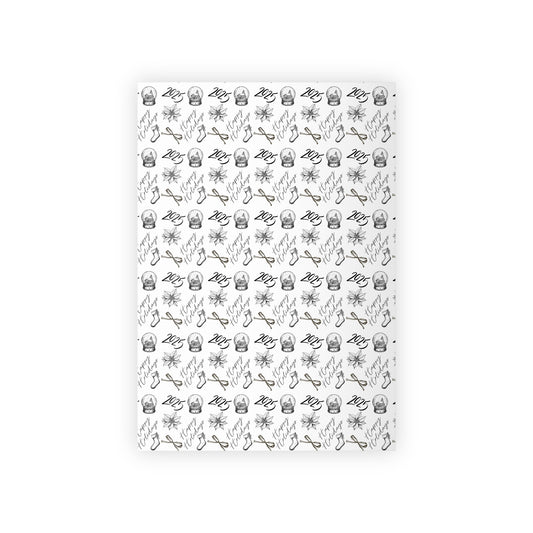 Black & White “Happy Holidays” Wrapping Paper Roll | Modern Christmas Gift Wrap | 2025 Holiday Packaging